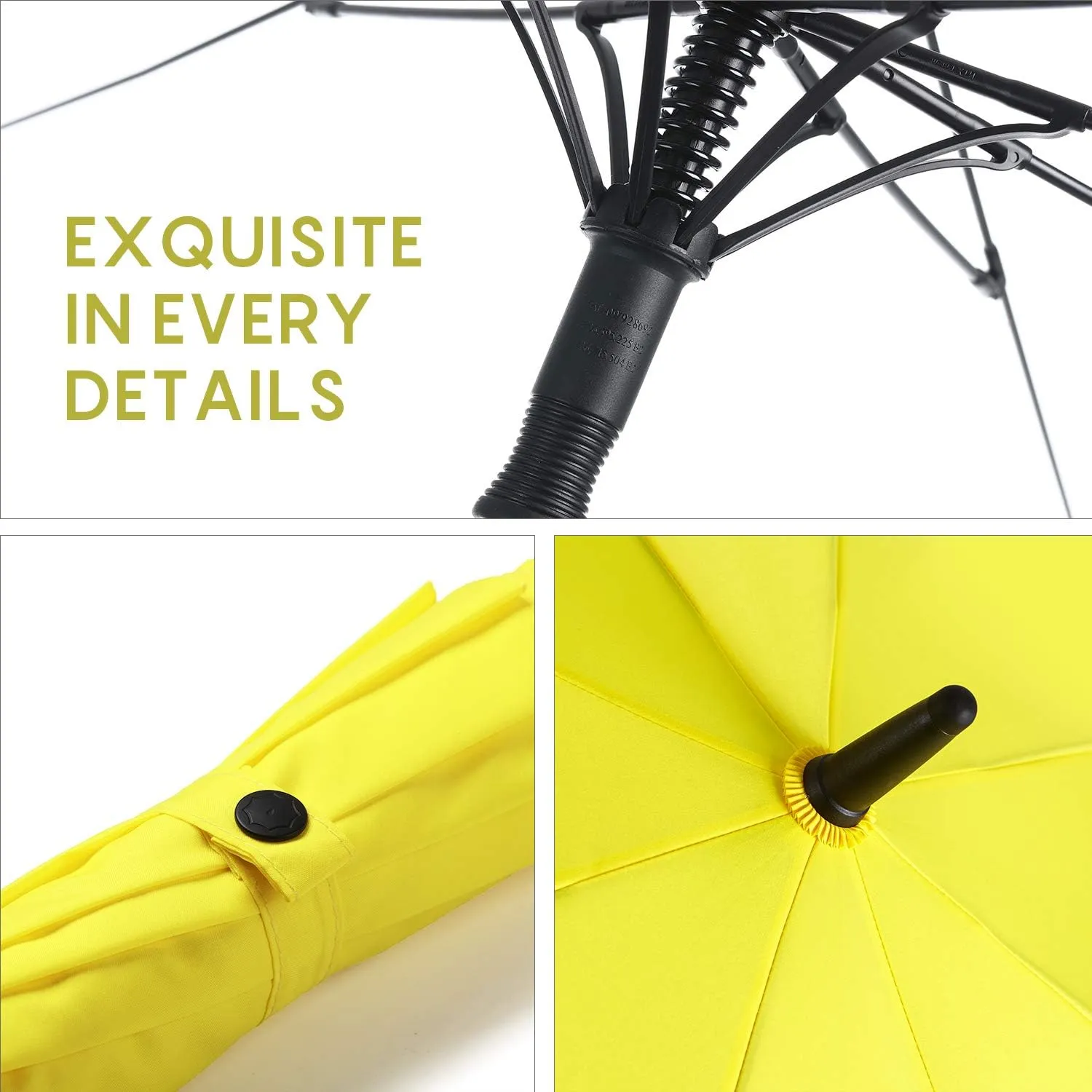 RUMBRELLA 55/62 Inch UV Golf Umbrella Large Oversize Double Canopy Vented Windproof Auto Open Stick Umbrella