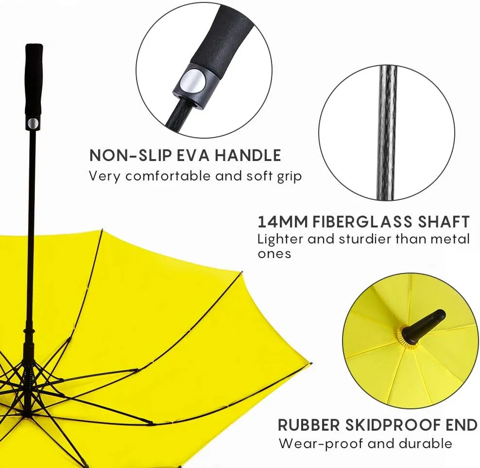 RUMBRELLA Golf Umbrella Large Windproof Umbrellas Auto Open 55IN