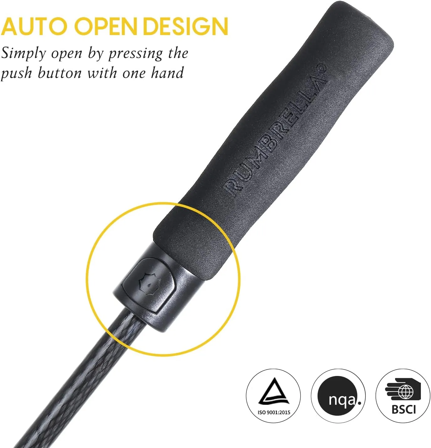 RUMBRELLA Golf Umbrella Large Windproof Umbrellas Auto Open 55IN