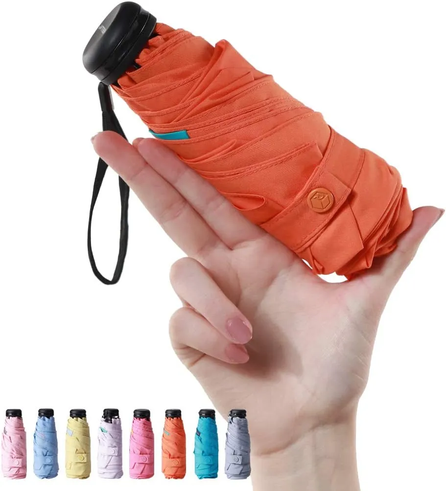 RUMBRELLA Mini Teflon Purse Umbrella With 99% UV Protection for Travel