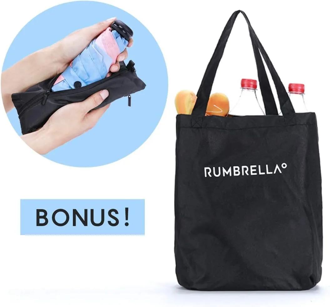 RUMBRELLA Mini Teflon Purse Umbrella With 99% UV Protection for Travel