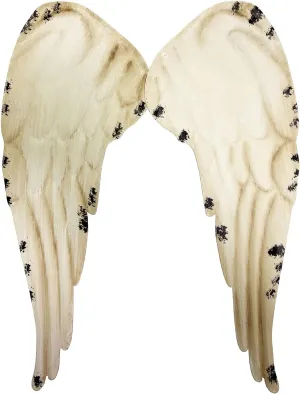Rustic Metal Angel Wings Wall Decor Hanging Angel Wings Wall Sculpture Indoor Outdoor Decorations