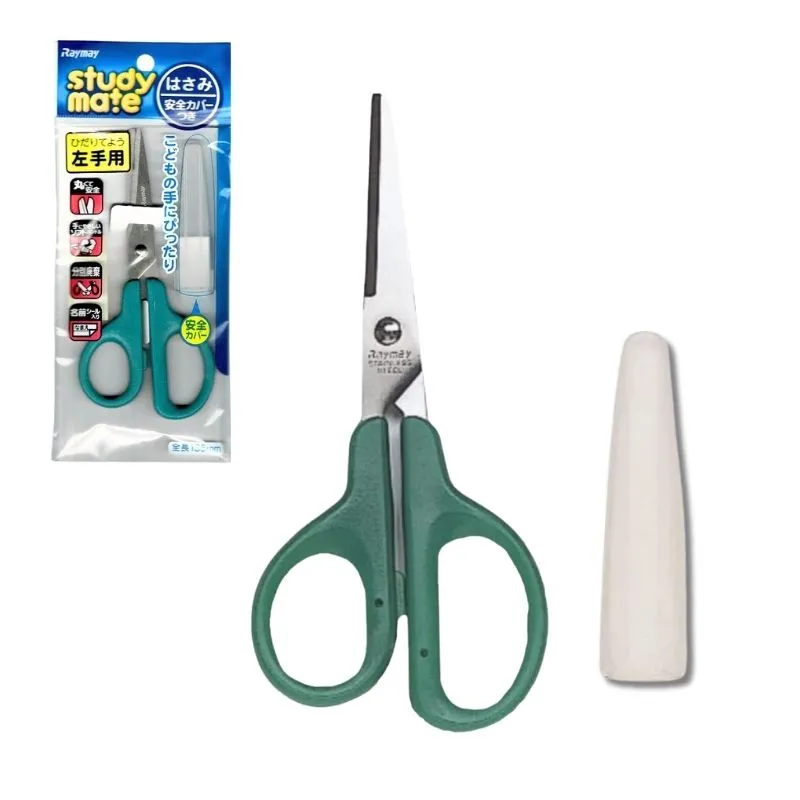 Safety Scissors with Cover (For Left Handed -Green)