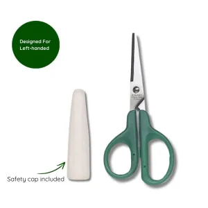 Safety Scissors with Cover (For Left Handed -Green)