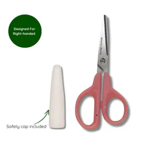 Safety Scissors with Cover (For Right Handed - Pink)