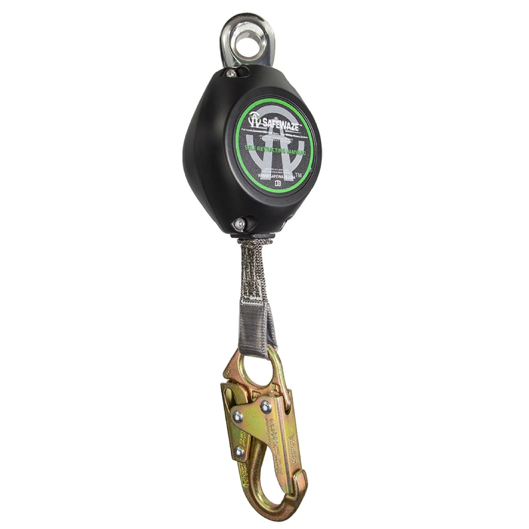 Safewaze FS-FSP1411-W Web Retractable Lifeline, 11' Length with Locking Snap Hook