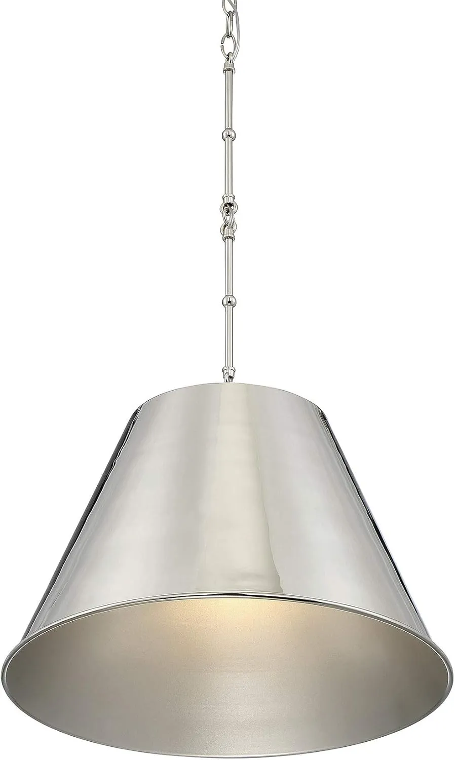 Savoy House 7-131-1-109 Alden 1-Light Pendant in Polished Nickel