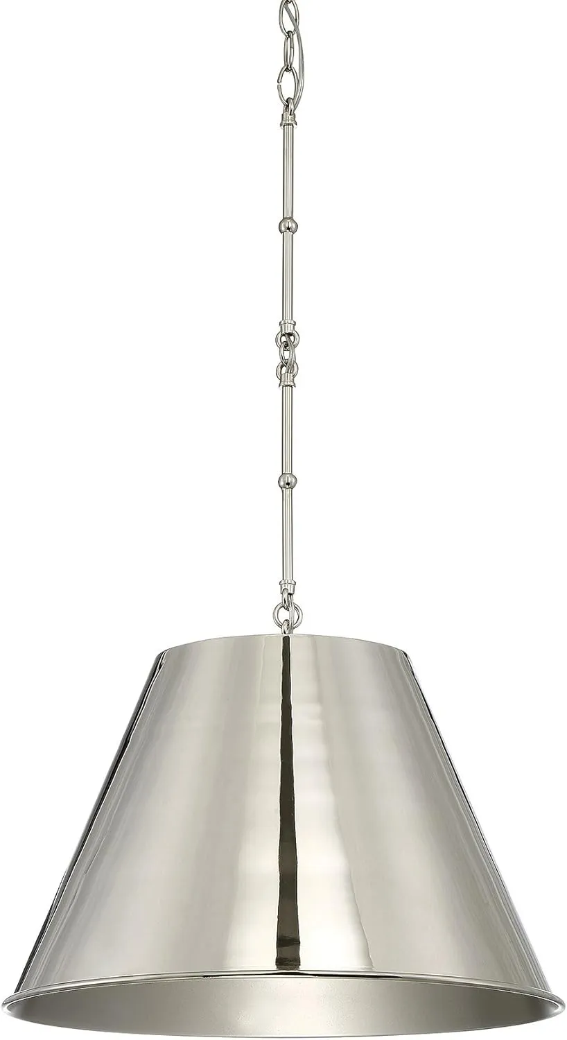Savoy House 7-131-1-109 Alden 1-Light Pendant in Polished Nickel