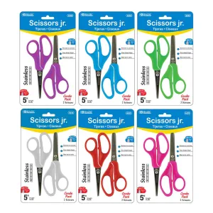 School Scissors 5" Blunt & Pointed Tip (2/Pack)