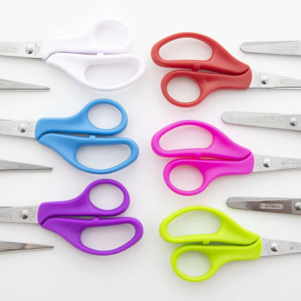 School Scissors 5" Blunt & Pointed Tip (2/Pack)