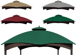 SCOCANOPY Burgundy Ripstop Replacement Cover for Lowe's Allen Roth 10X12 Gazebo Model #TPGAZ17-002C,TPGAZ17-002