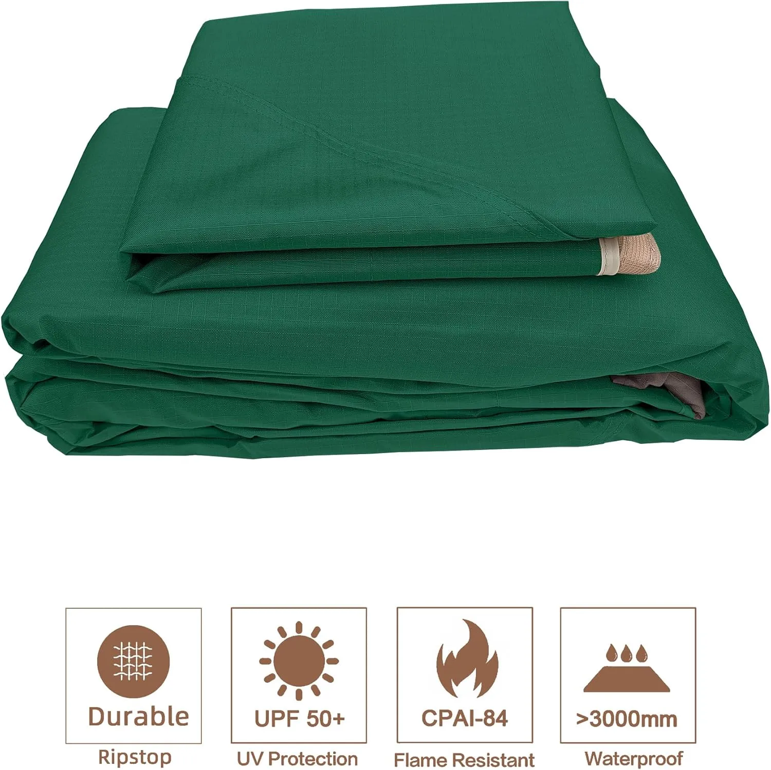 SCOCANOPY Burgundy Ripstop Replacement Cover for Lowe's Allen Roth 10X12 Gazebo Model #TPGAZ17-002C,TPGAZ17-002