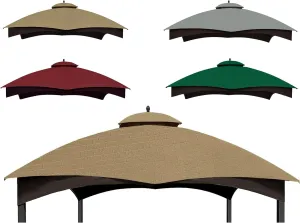 SCOCANOPY Khaki Ripstop Replacement Top for Lowe's Allen Roth 10X12 Gazebo Model #GF-12S004B-1/ GF-12S004BTO