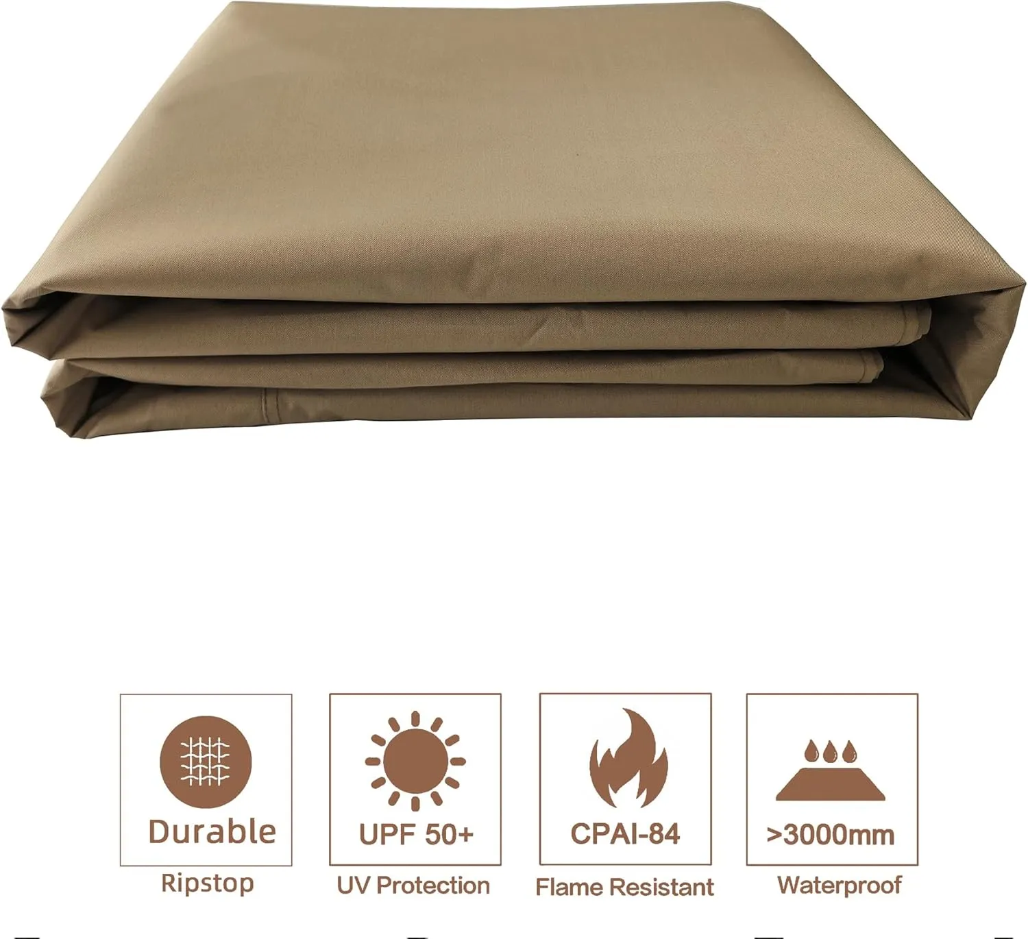 SCOCANOPY Replacement Canopy Cover for Windsor Gazebo L-GZ717PST-C, 810213583,South Hampton Gazebo L-GZ659PST,A111011500 (Khaki)