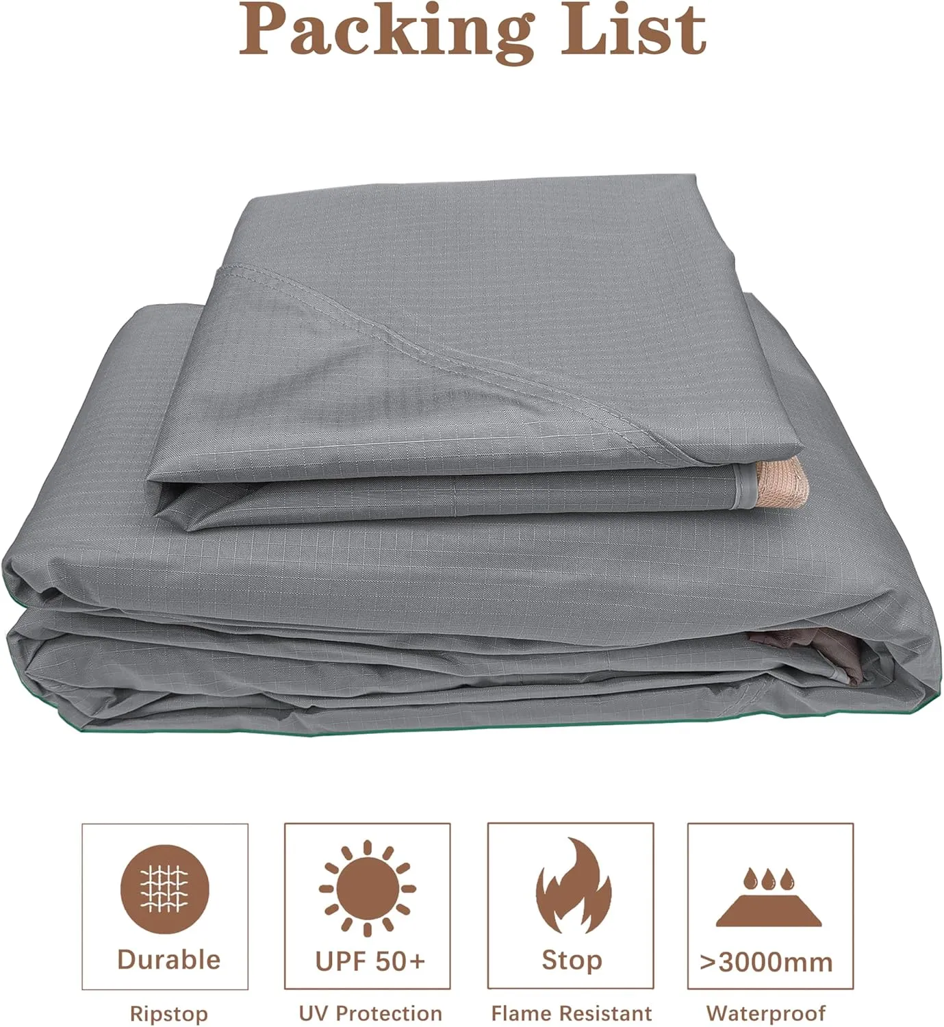 SCOCANOPY Replacement Cover Fit for 10X12 Ft Eagle Brooke Soft Top Gazebo Model A101007600, A101007603, A101007604,(Gray)