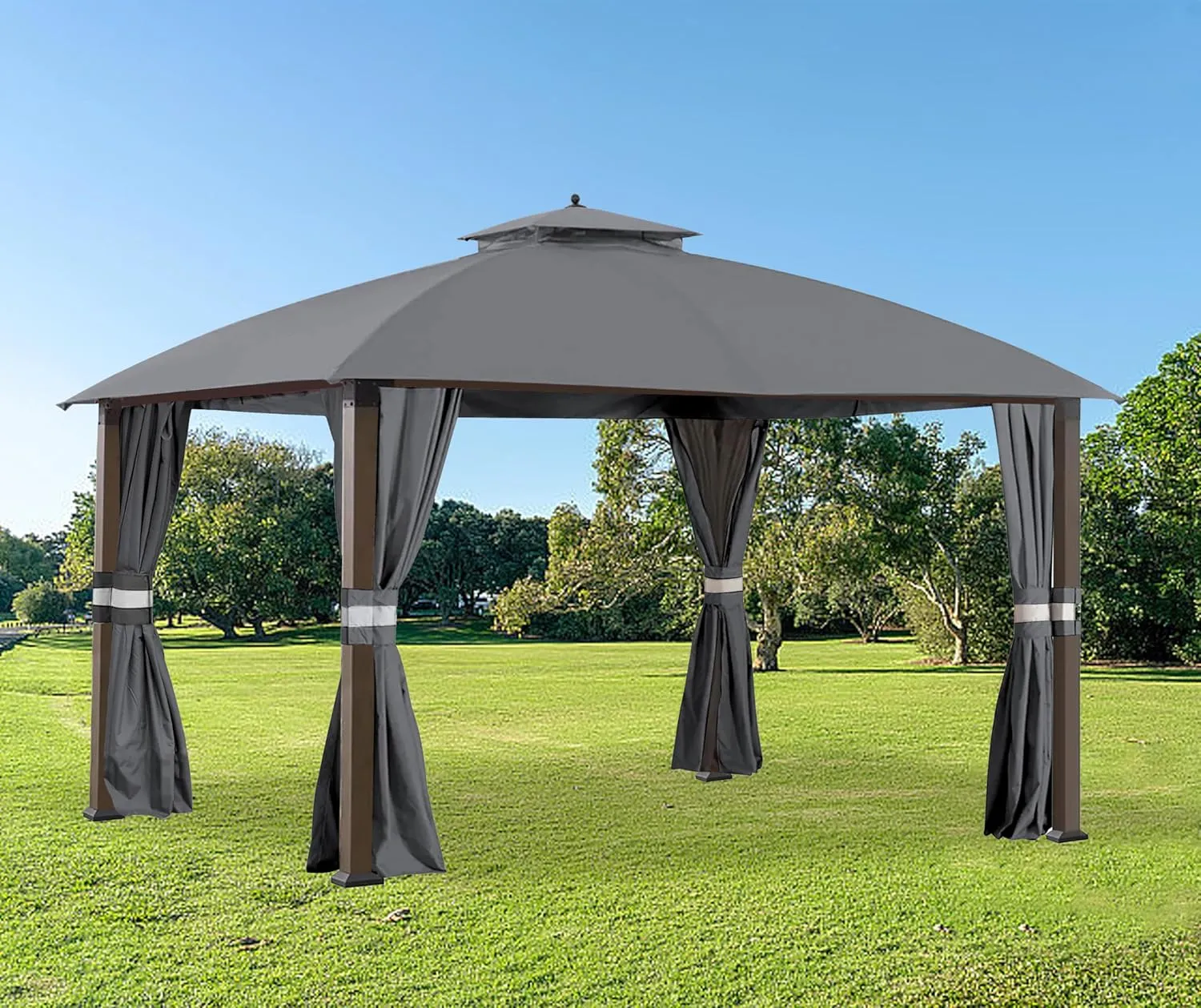 SCOCANOPY Replacement Cover Fit for 10X12 Ft Eagle Brooke Soft Top Gazebo Model A101007600, A101007603, A101007604,(Gray)