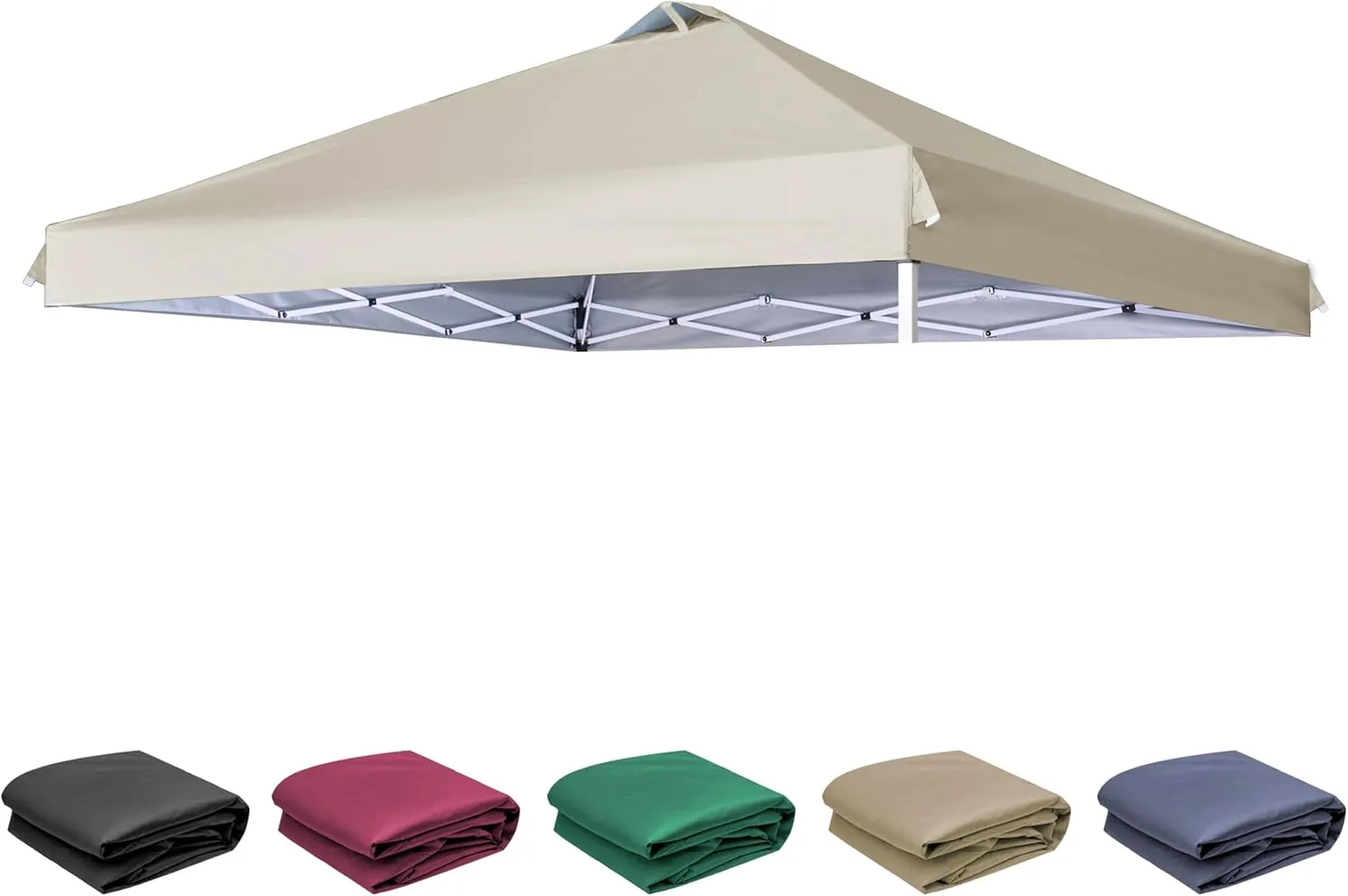 SCOCANOPY Replacement Top with Air Vent for 12x12 Canopy Frame, Canopy Cover ONLY, (Beige)