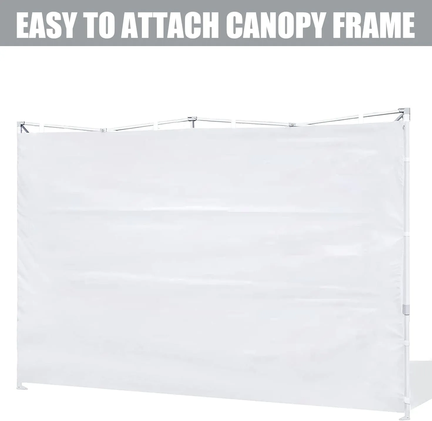 SCOCANOPY SideWall for 12x12ft Canopy Frame, 3 Pack SunWalls Only,(White)