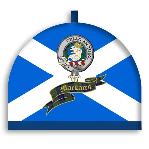 Scottish MacLaren Clan Tea Cozy with MacLaren Clan Crest and Tartan