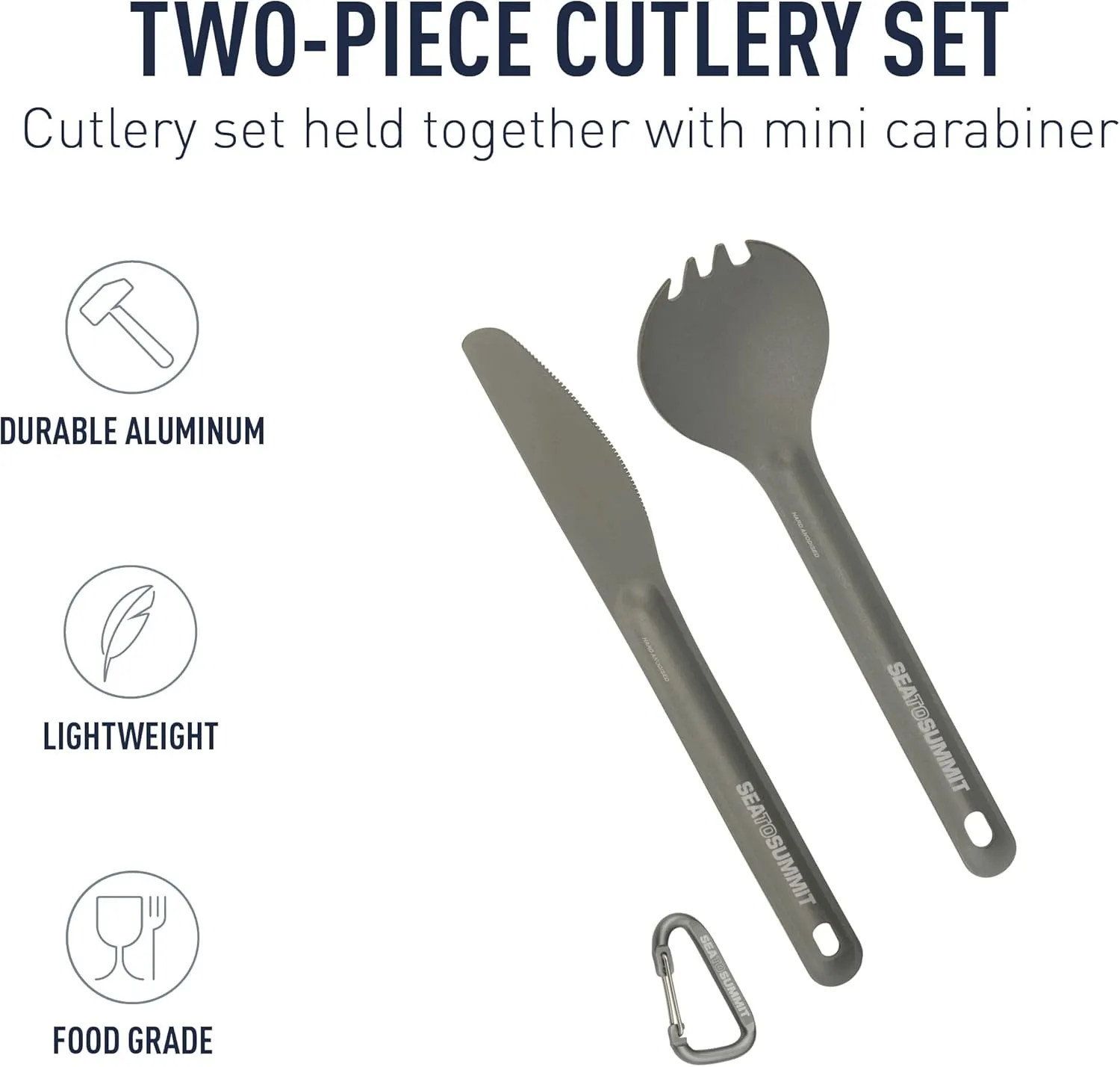 Sea to Summit Alpha Light Aluminum Camping Cutlery Set