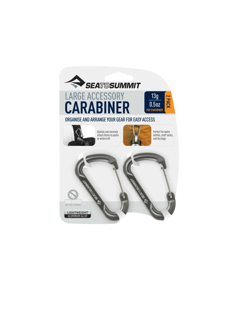 Sea to Summit Large Accessory Carabiner 2pk