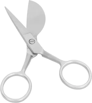 Septpenta Tufting Carpet Shears, Lightweight Portable 4.7in Stainless Steel Duckbill Applique Blade Scissors, Versatile Carpet Shears, Hairball Trimming Shears, Carpet Cutter Tools(Silver)