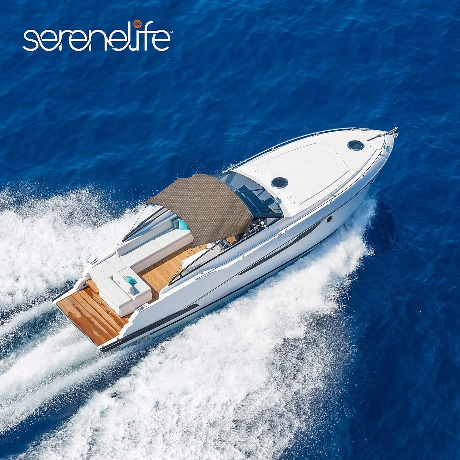 SereneLife Waterproof Boat Bimini Top Cover