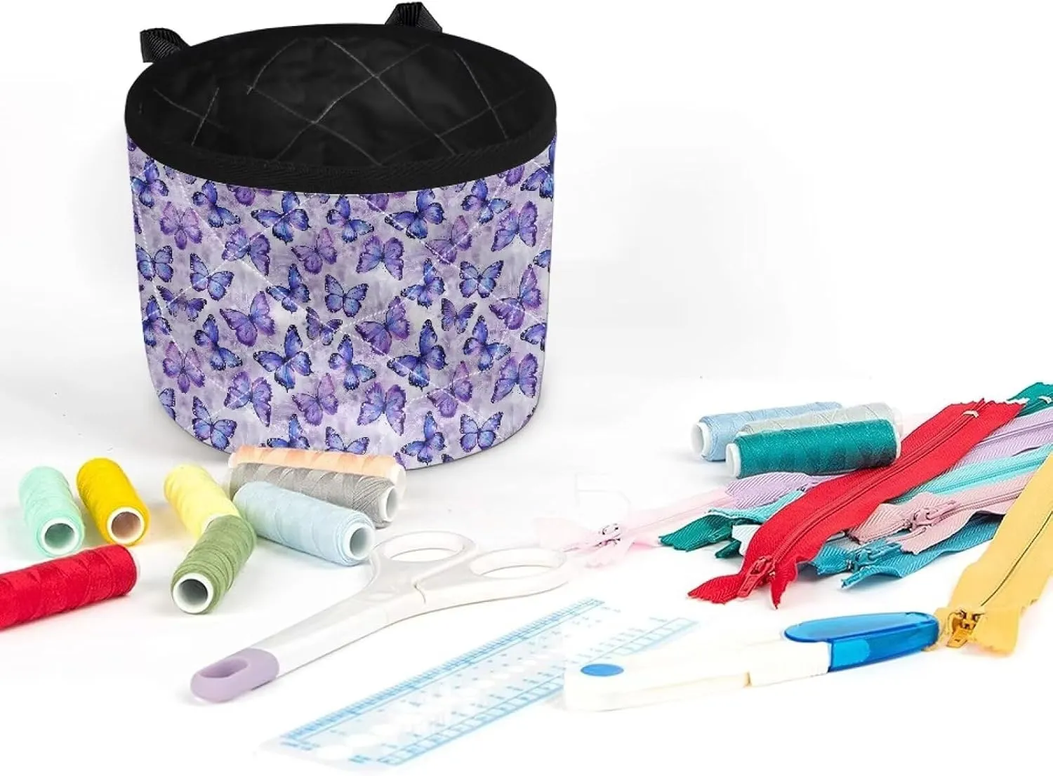 Sewing Machine Table Pad, Butterfly Sewing Machine Carry Case for Table with Pockets Protective Mats Fits Most Standard Household Sewing Machines