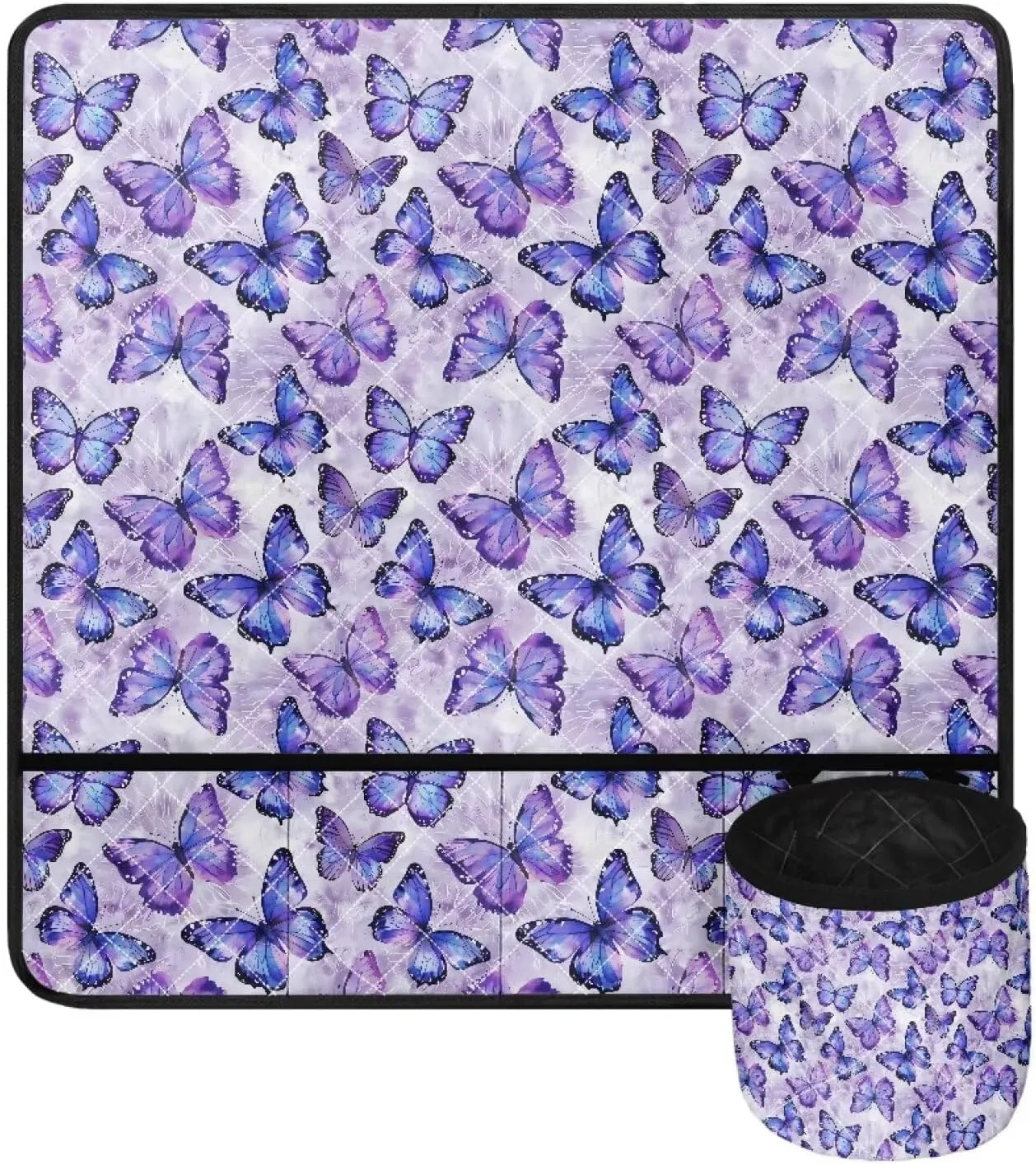 Sewing Machine Table Pad, Butterfly Sewing Machine Carry Case for Table with Pockets Protective Mats Fits Most Standard Household Sewing Machines