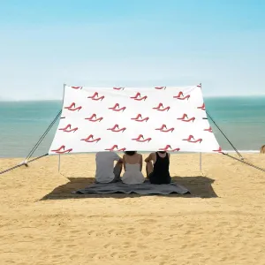 Shoes with Stiletto Heel Beach Canopy Tent Anti-UV & Wind Resistant, Camping Sun Shelter Easy Setup Portable,Outdoor Shade Tents with Sandbags,Sand Shovels,Ground Pegs & Stability Poles