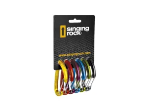 Singing Rock Vision Straight Wire Carabiners - 6 Pack
