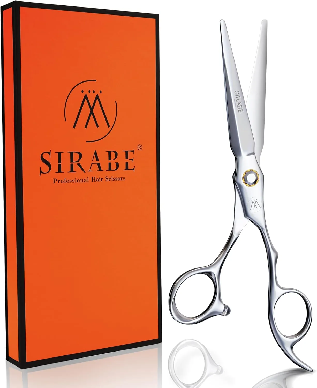 Sirabe HIGH-END Professional Hair Cutting Scissors Shears - Ultra Sharp Blades for Precise Cutting - Barber Shears Haircut Scissors 440C Stainless Steel for Salon Hairstyling & Home Hairdressing 6.3"