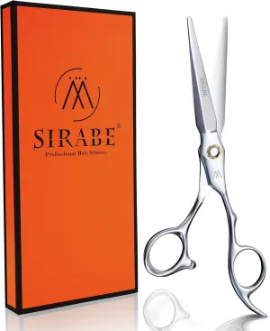 Sirabe HIGH-END Professional Hair Cutting Scissors Shears - Ultra Sharp Blades for Precise Cutting - Barber Shears Haircut Scissors 440C Stainless Steel for Salon Hairstyling & Home Hairdressing 6.3"