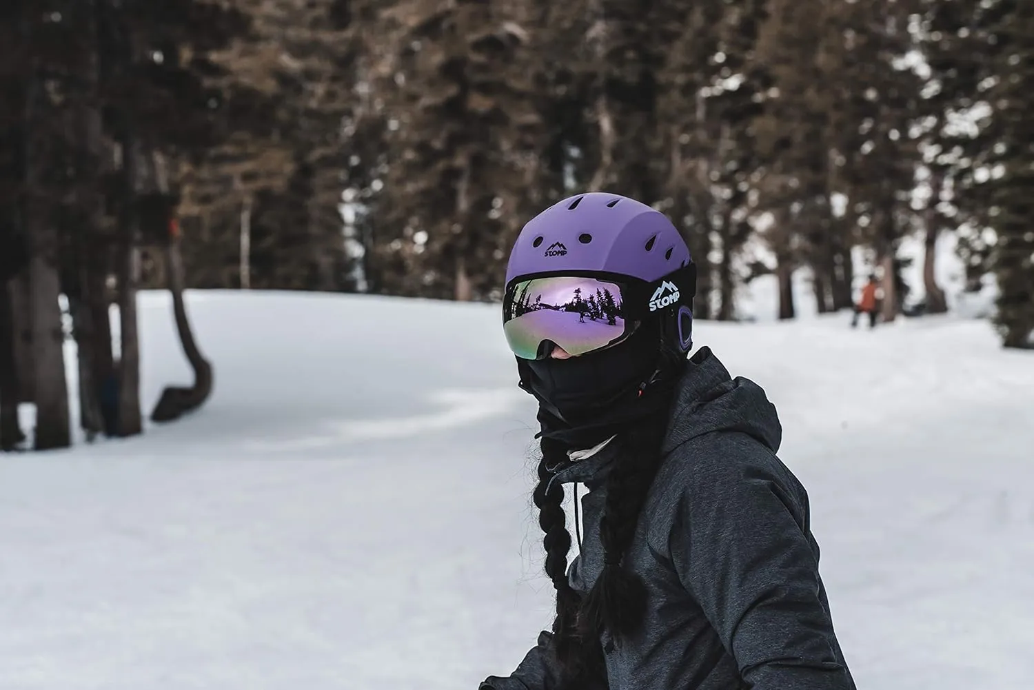 Ski Goggles PRO - Frameless, Replacement Interchangeable Lens 100% UV400 Protection for Men & Women 7 Colors