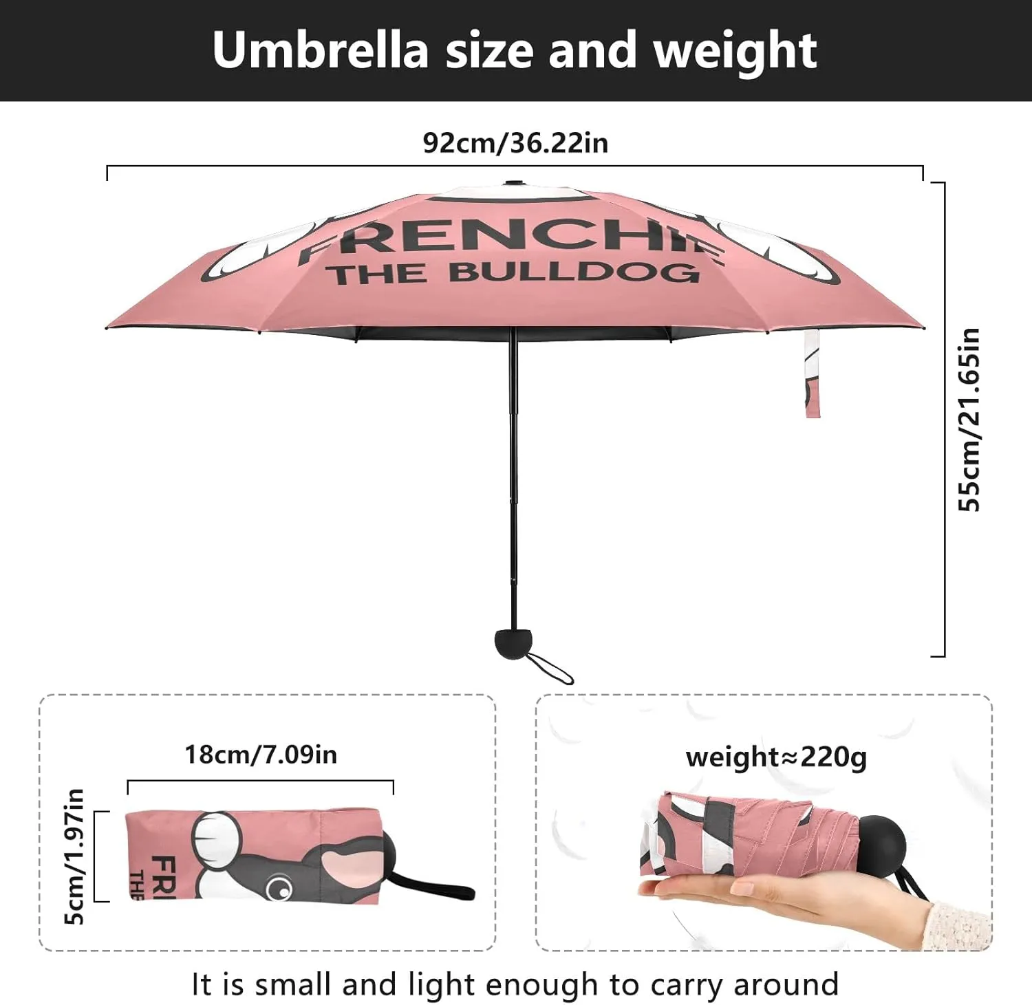 Small Mini Anti-UV Compact Travel Umbrella, 5 Folding Ultra-Light Umbrella, 6 Ribs Pocket Windproof Foldable Vinyl Parasol