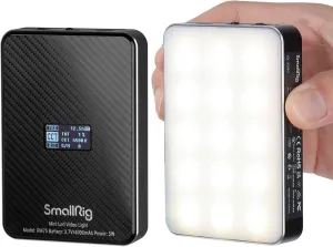 SmallRig RM75 RGB Video Light, RGBWW Full Color Portable LED Light Panel, 4,000mAh Battery, 2500-8500K, CRI96, TLCI 98, Magnetic Attraction and App, for Vlogging Photography 3290