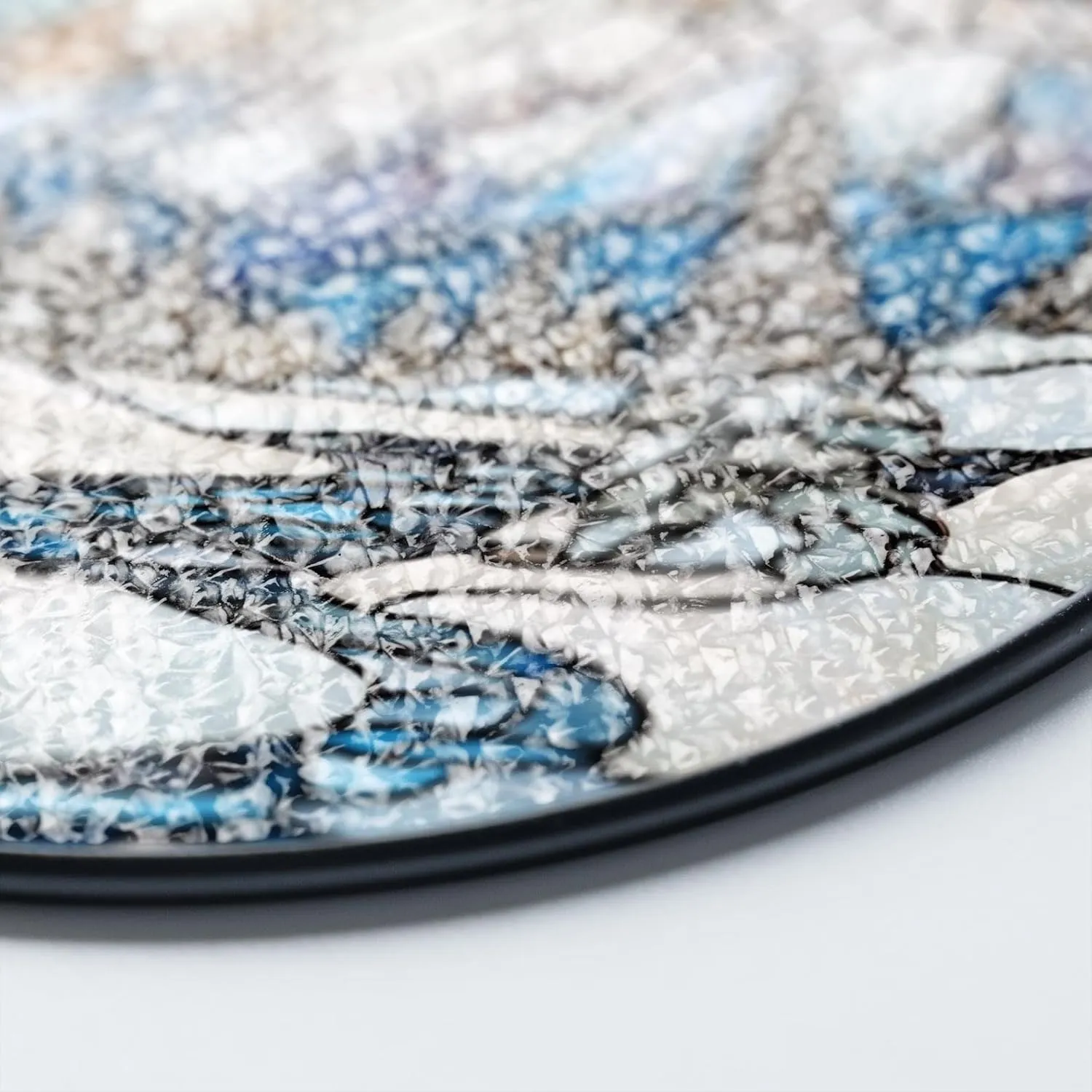 Snowy Mountain Range Stained Glass Suncatcher, Winter Landscape Suncatcher Window Hanging, Holiday Decor, Unique, Nature Window Art Stained Glass, Gift for Mom Dad Sister
