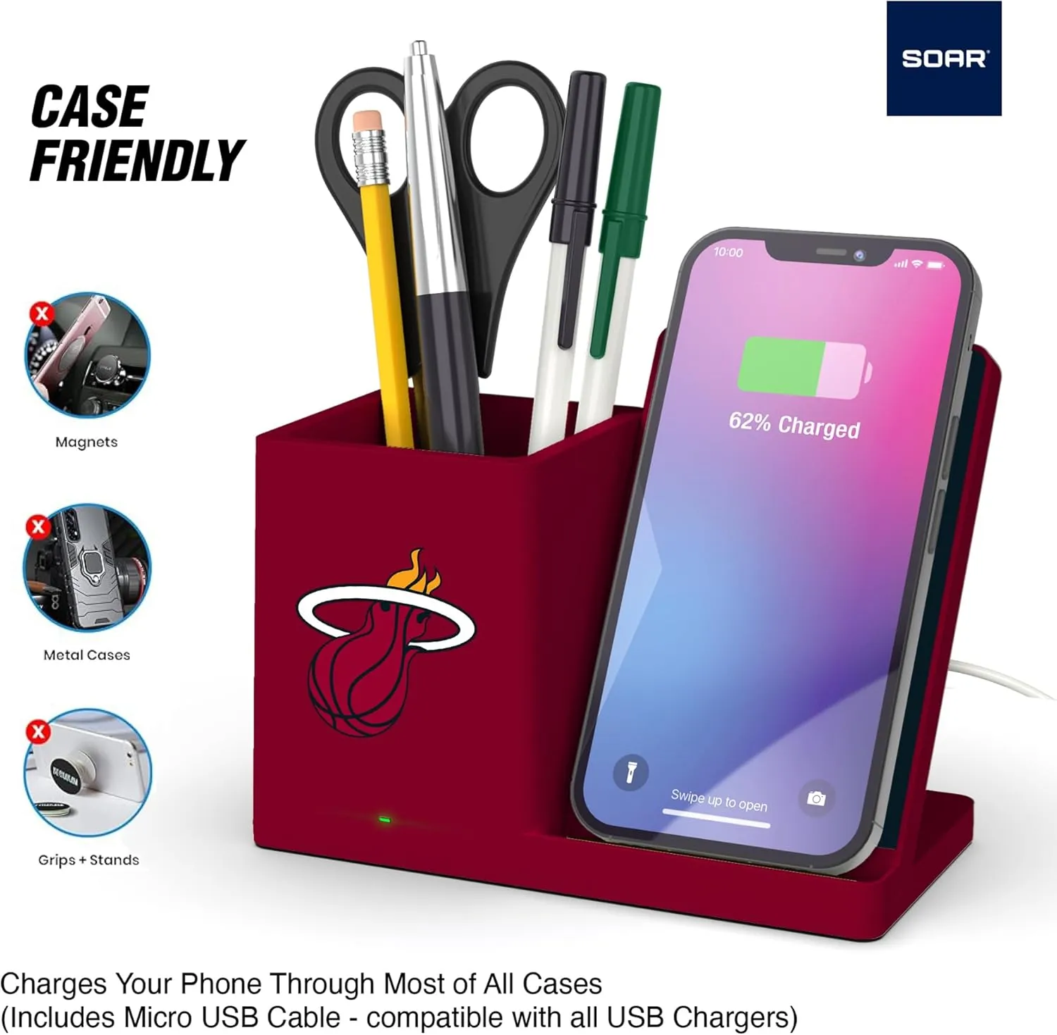 ‎SOAR Wireless Charger and Desktop Organizer