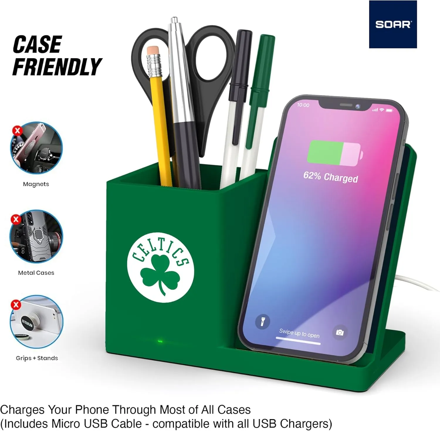 ‎SOAR Wireless Charger and Desktop Organizer
