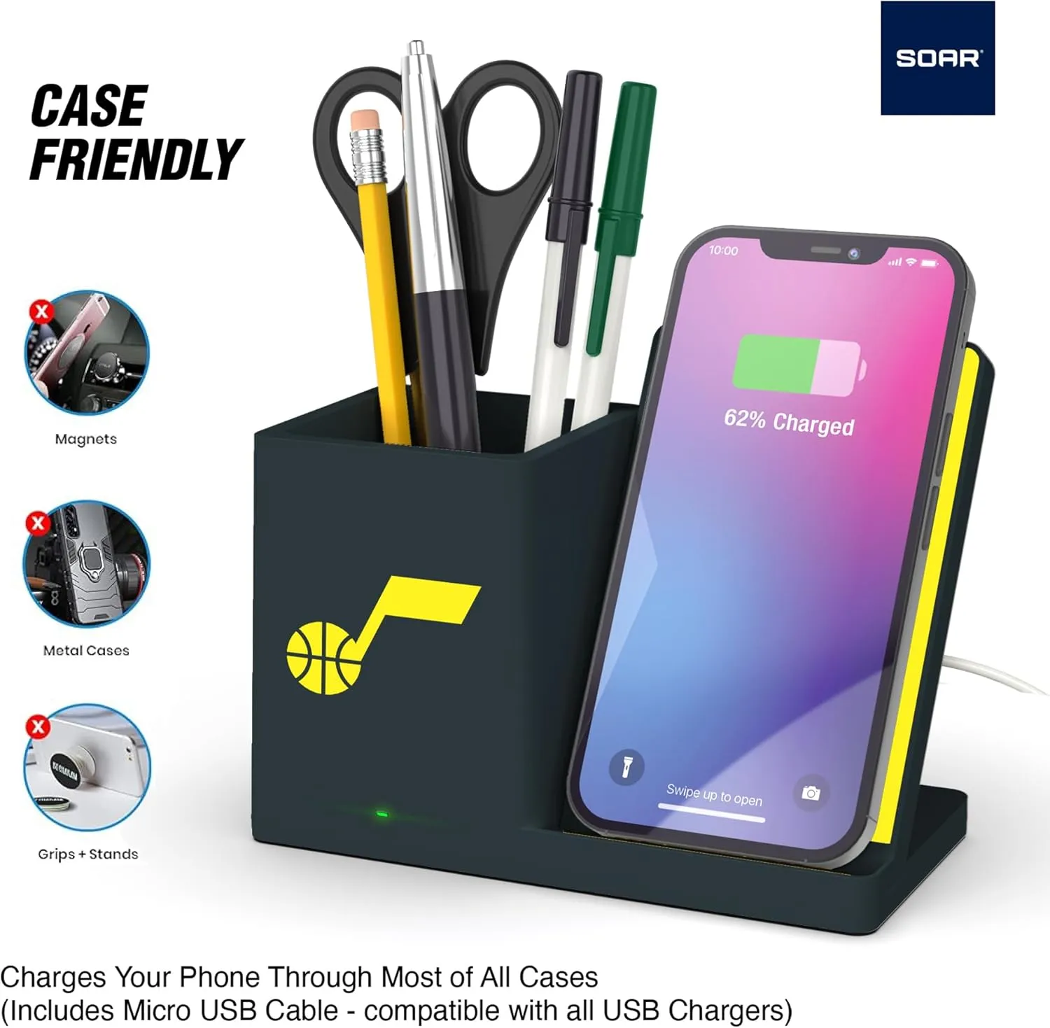 ‎SOAR Wireless Charger and Desktop Organizer