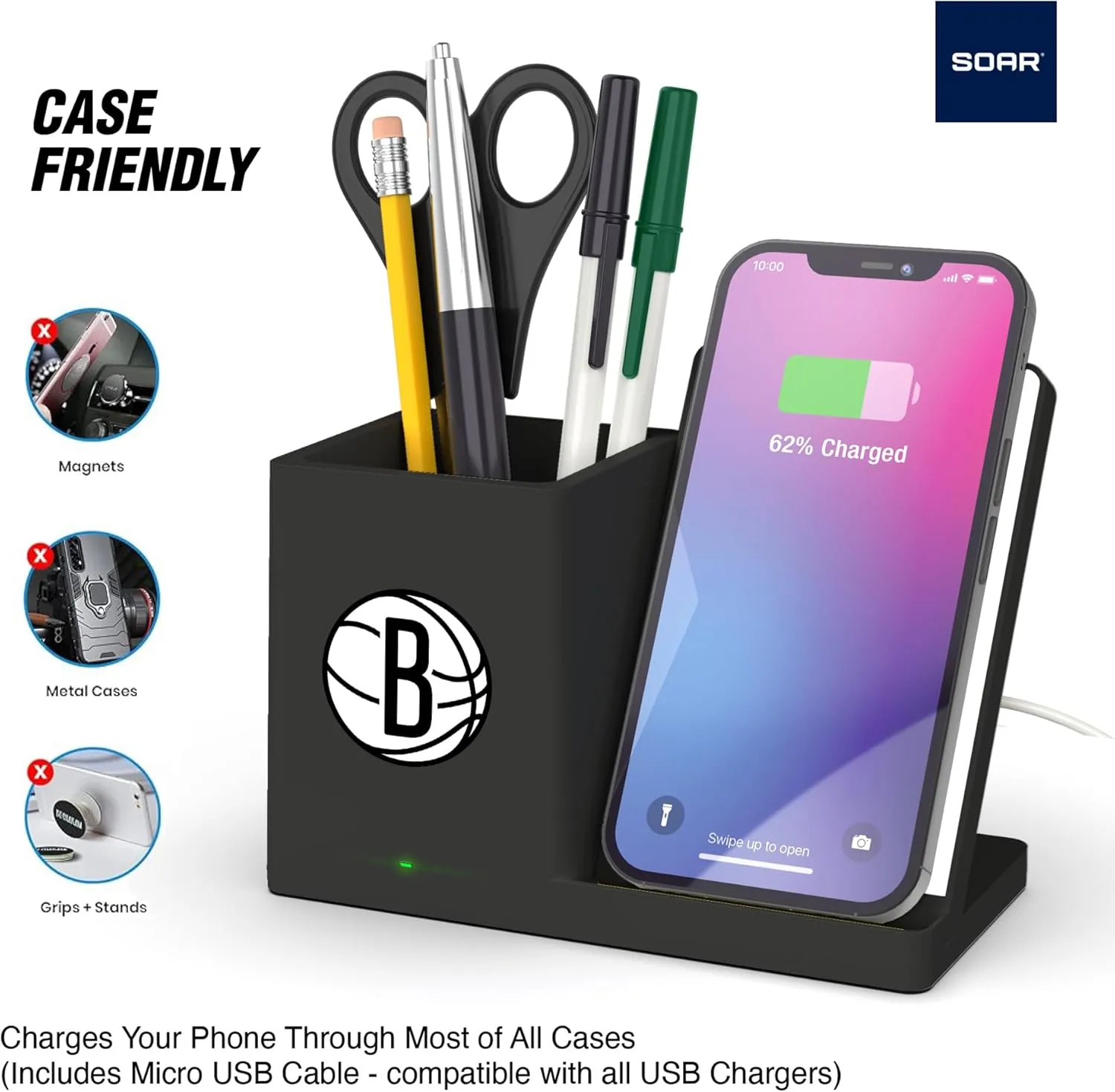 ‎SOAR Wireless Charger and Desktop Organizer