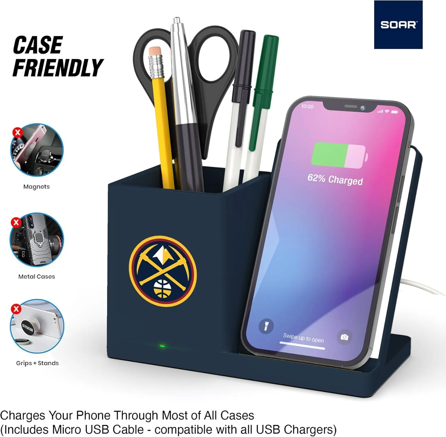 ‎SOAR Wireless Charger and Desktop Organizer