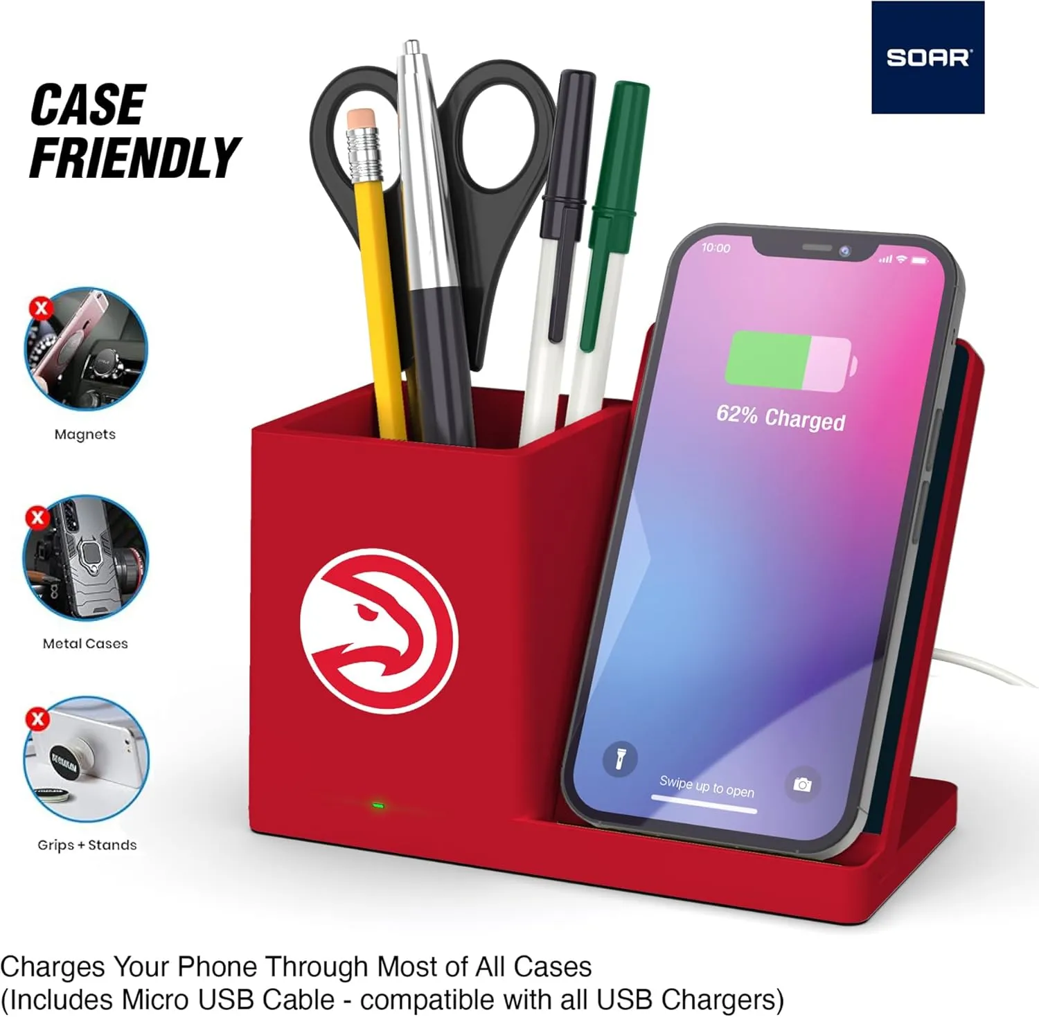 ‎SOAR Wireless Charger and Desktop Organizer