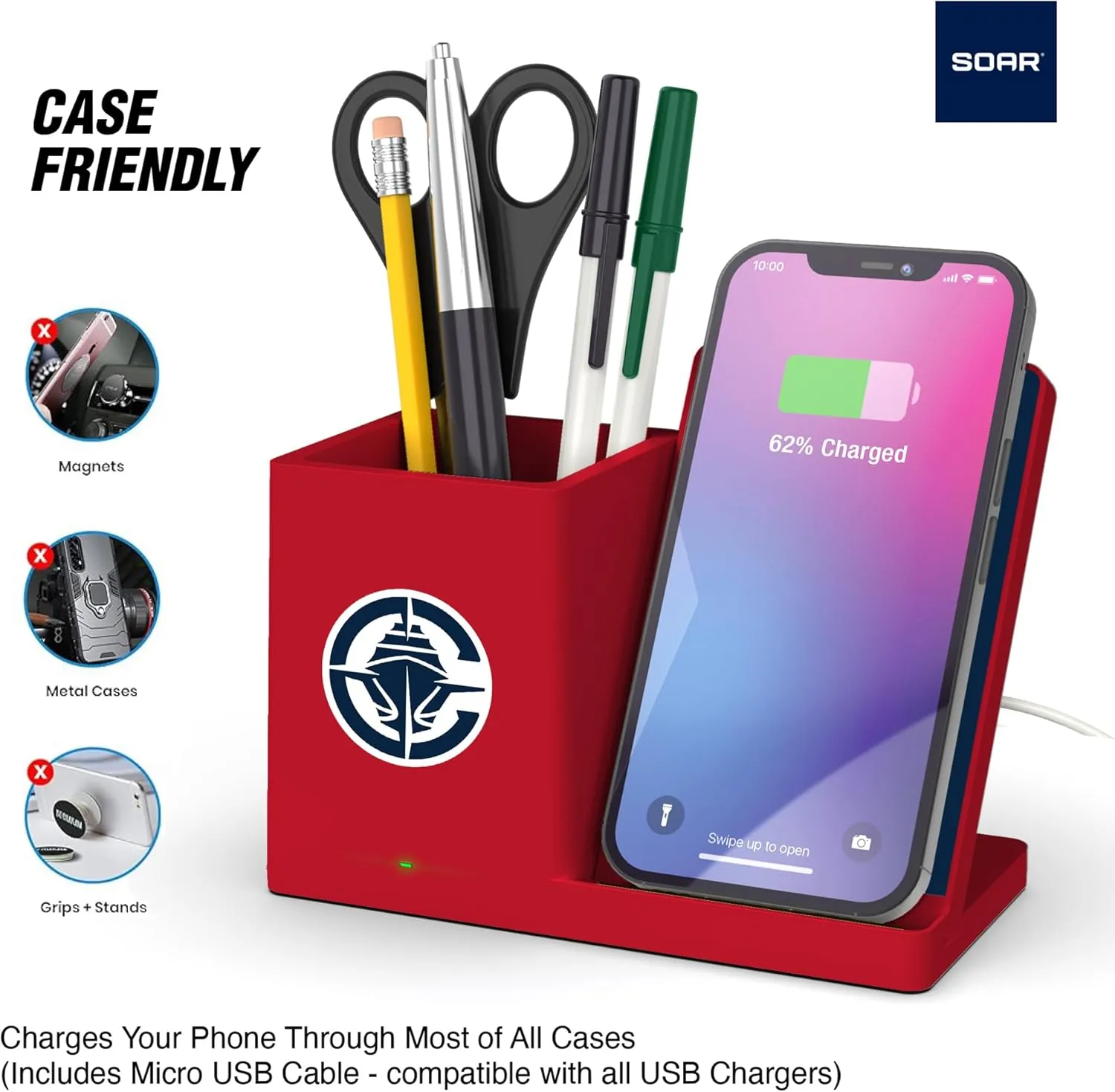 ‎SOAR Wireless Charger and Desktop Organizer