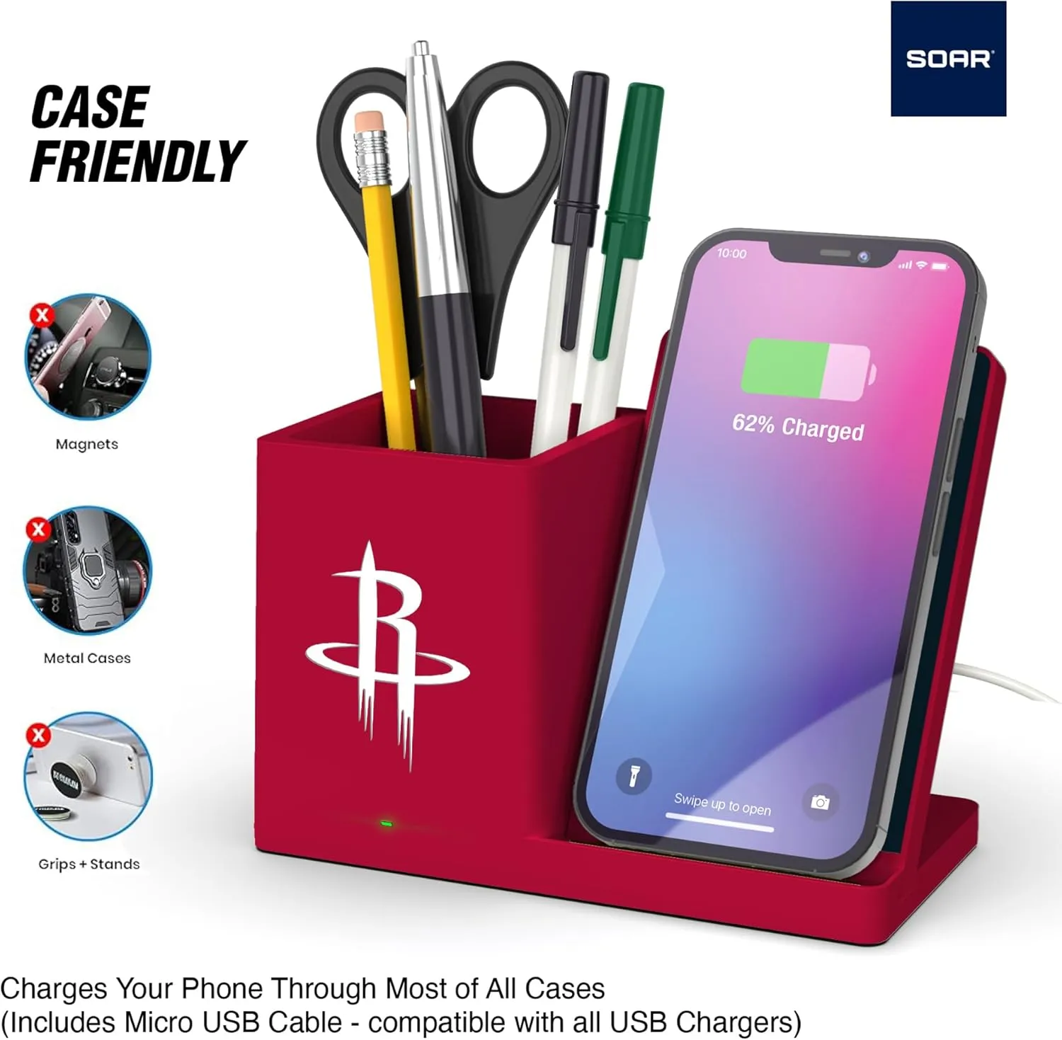 ‎SOAR Wireless Charger and Desktop Organizer