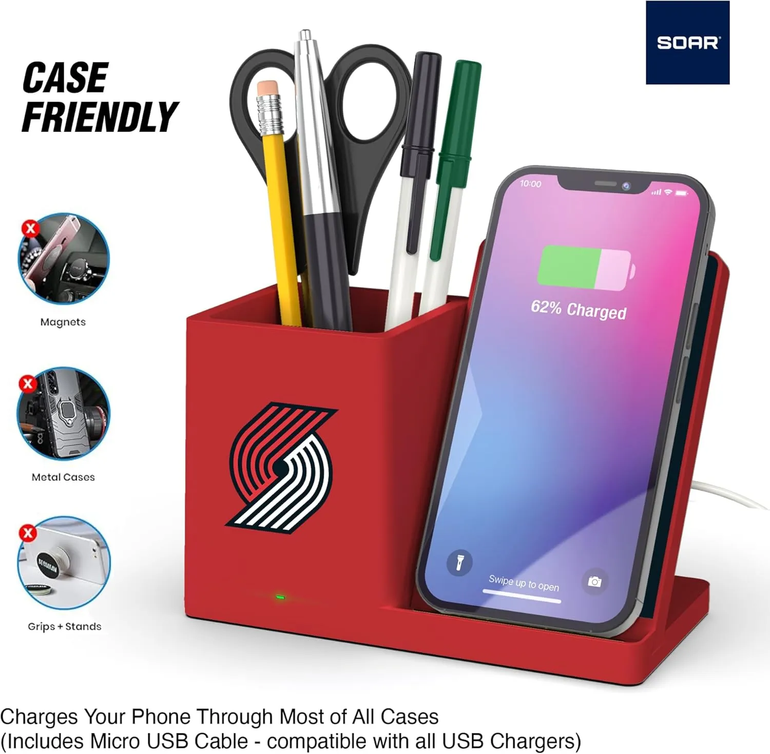 ‎SOAR Wireless Charger and Desktop Organizer