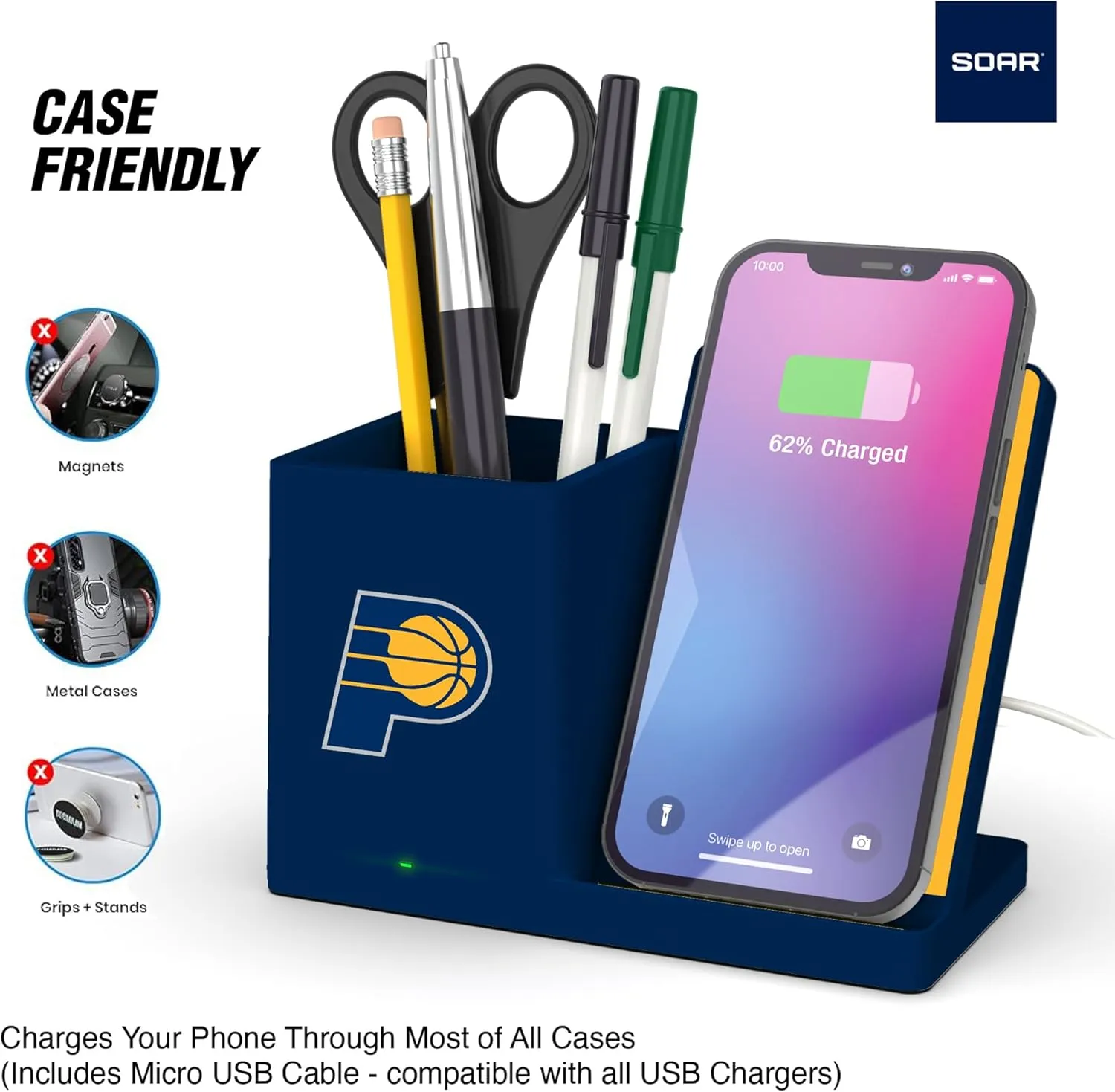 ‎SOAR Wireless Charger and Desktop Organizer