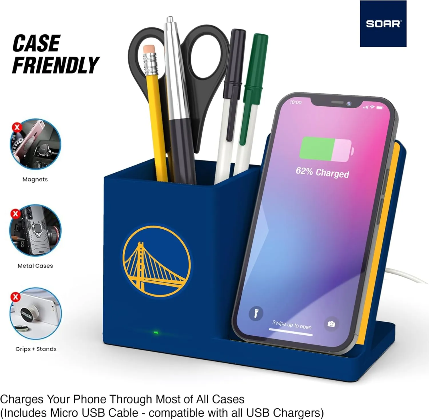 ‎SOAR Wireless Charger and Desktop Organizer