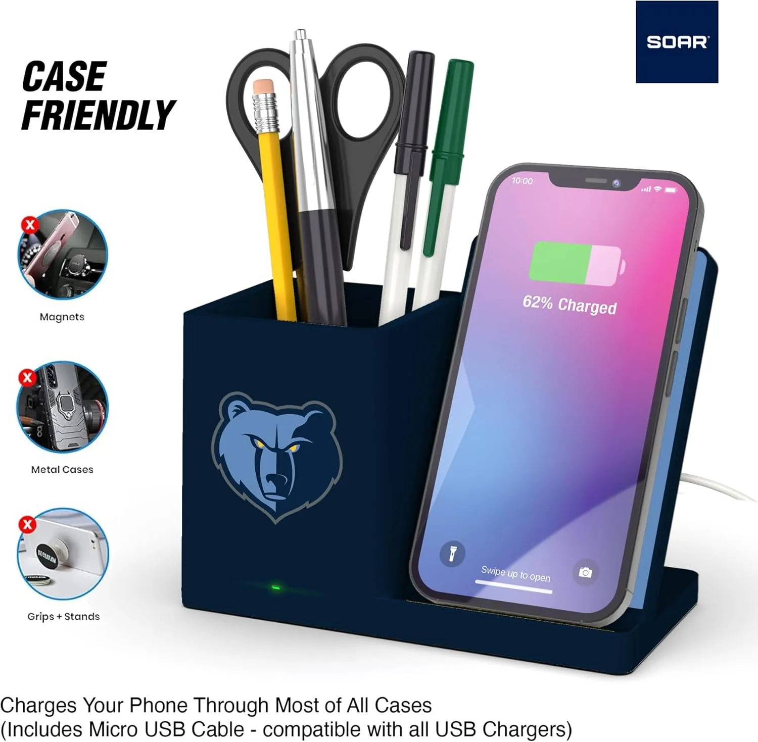 ‎SOAR Wireless Charger and Desktop Organizer