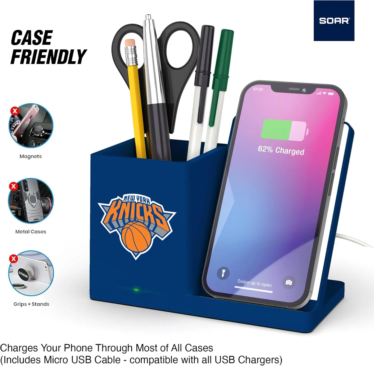 ‎SOAR Wireless Charger and Desktop Organizer